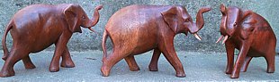 Elefant aus Holz 12cm